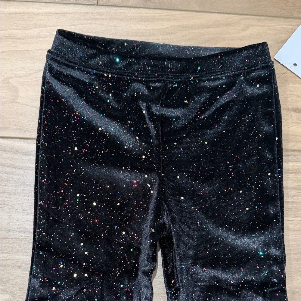Sparkling Glitter Bell Bottom Girl Pants